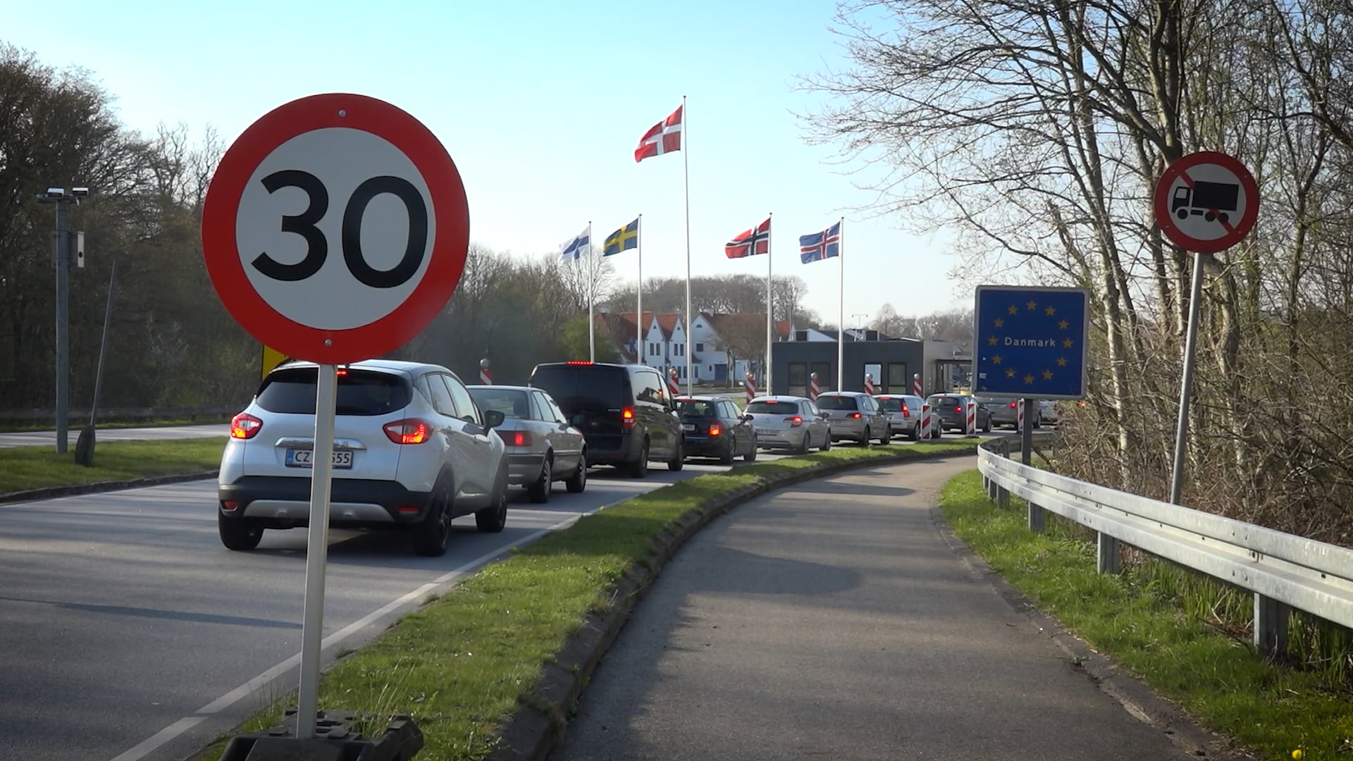 Billede fra den dansk-tyske grænse. Grænsekontrol og Schengen (2)